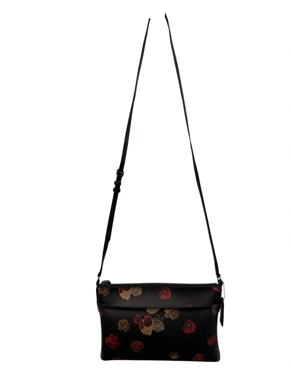 COACH Vintage Cherry Blossom Floral Pop E/W Crossbody Bag w/ Matching Wristlet